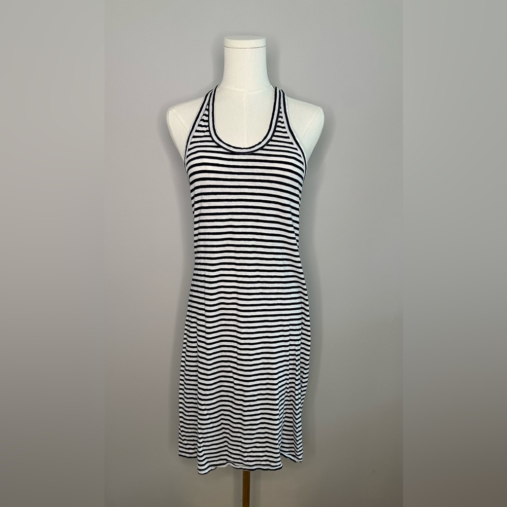 J. Crew Black and White Striped Top